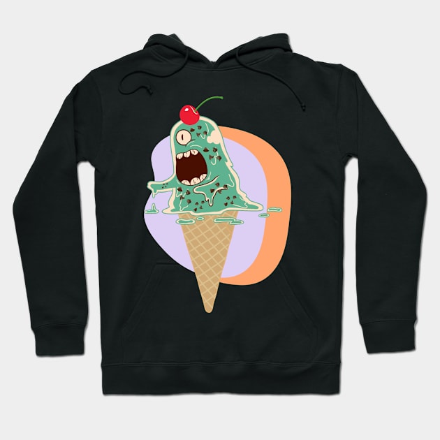 Eye Scream Cone Hoodie by VultureVomitInc